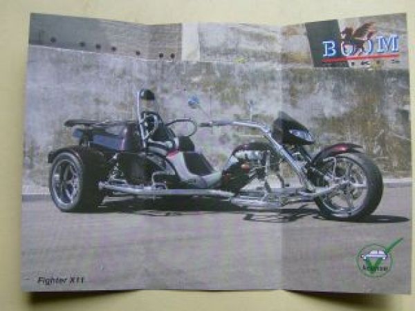 Boom Trikes Fighter X11, Mustang ST1 Prospektblatt