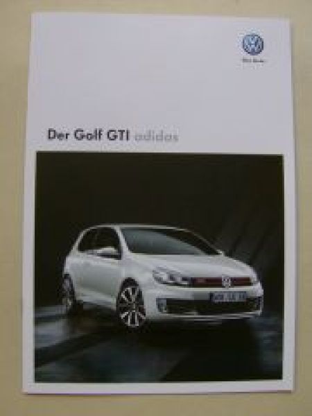 VW Golf6 GTI adidas Prospekt Mai 2010 NEU