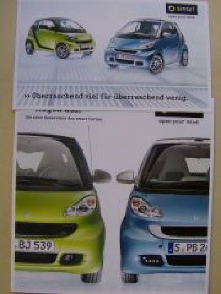 smart fortwo NeueGerneration Prospekt Juli 2010 NEU