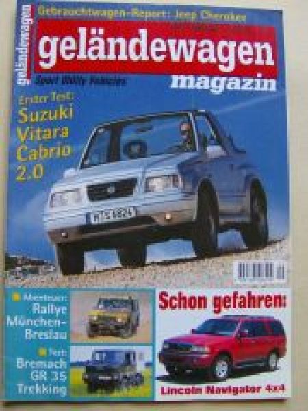 geländewagen 9/1997 Vitara Cabrio 2.0,Lincoln Navigator 4X4