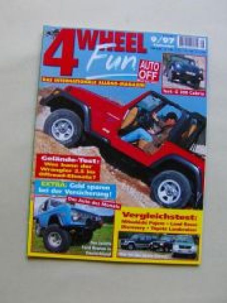 4 Wheel Fun 9/1997 Ford Bronco,Wrangler 2.5,G300 Cabrio