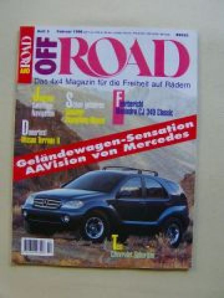 Off Road 2/1996 Chevrolet Suburban, Mahindra CJ340 Classic