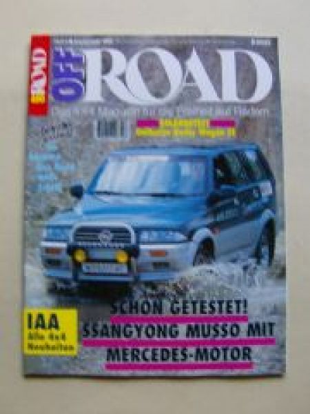 Off Road 9/1995 Daihatsu Rocky Wagon SE,SsangYong Musso