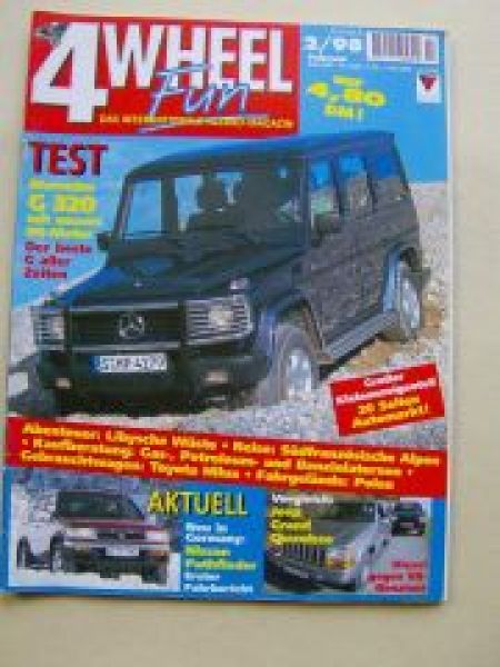 4 Wheel Fun 2/1998 Mercedes G320, Nissan Pathfinder,Jeep