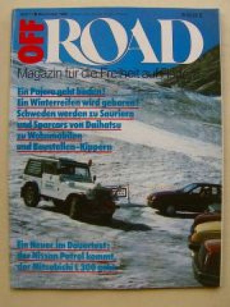 Off Road 11/1986 Nissan Patrol, Mitsubishi L300