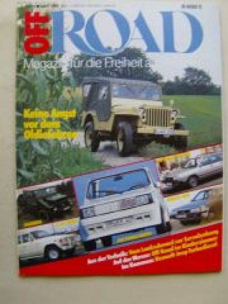 Off Road 4/1985 Fiat Panda Cabrio, Subaru 1800,VW Passat 32b