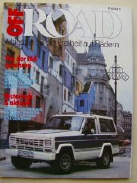 Off Road 10/1985 Subaru XT, Pinzgauer 6x6, Isuzu Fargo