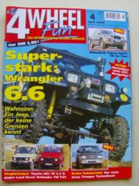 4 Wheel Fun 4/2000 Pajero Sport, Toyota HZJ 78 4.2D ./.Defender