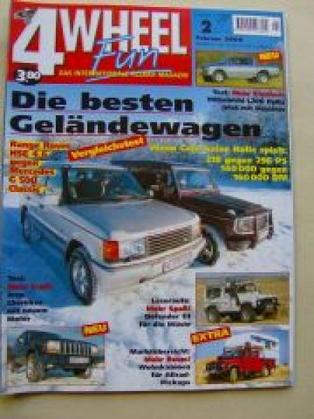 4 Wheel Fun 2/2000 Range Rover HSE 4.6 gegen Mercedes G500 Class