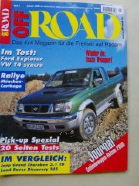 Off Road 1/2000 VW T4 syncro, Ford Explorer, Isuzu Trooper