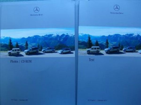 Mercedes Benz Pressemappe SUV Kitzbühel G-Klasse M-Klasse GLK R-