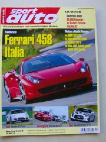 sport auto 12/2009 F458 Italia,M3 GTS E92,SLS AMG,Mini JCW