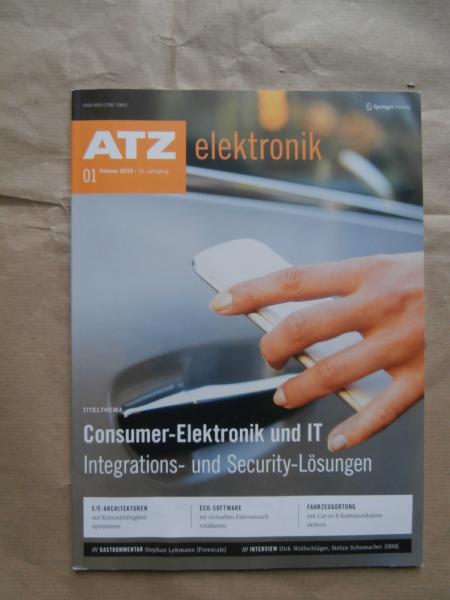 atz elektronik 1/2015 Consumer Elektonik und IT, Car-To-X-Kommunikation,