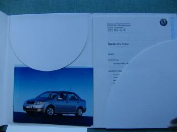 Skoda Fabia Sedan Pressemappe 2001 +Fotos