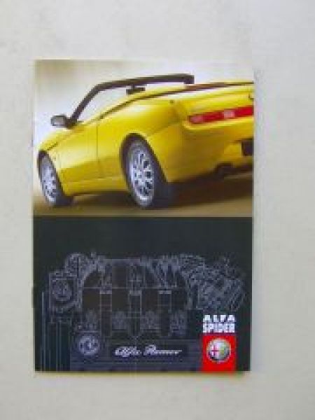 Alfa Romeo Spider Preisliste August 1999 NEU