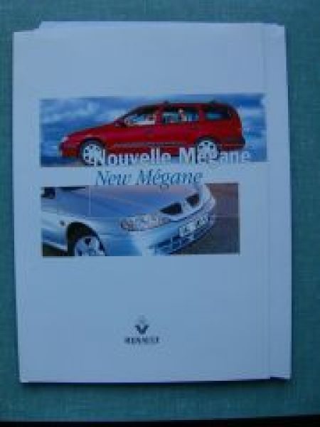 Renault Pressemappe Neue Megane 1999 +Fotos