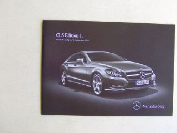 Mercedes Benz Preisliste CLS Edition 1 September 2010 NEU
