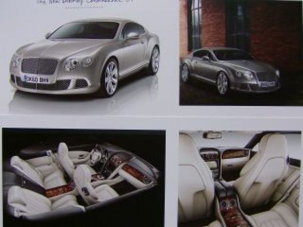 Bentley Continental GT Coupè Fotomappe September 2010 NEU