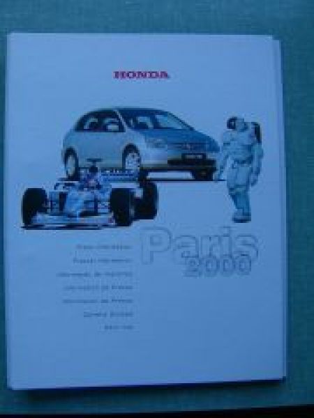 Honda Paris 2000 Pressemappe Civic Insight etc.
