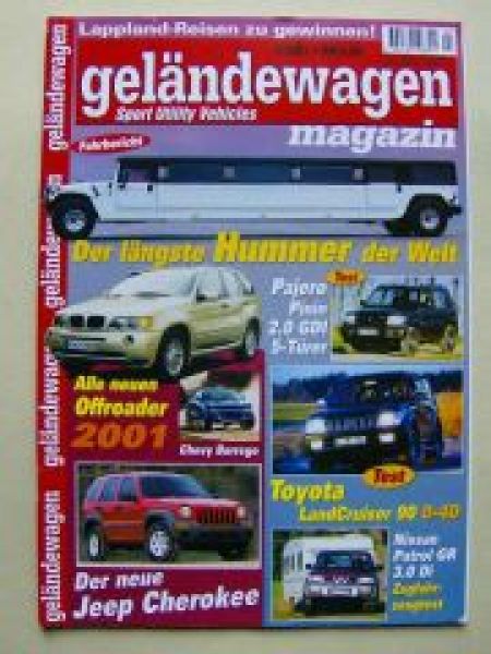 geländewagen magazin 2/2001 Hummer,X5, Pinin 2.0GDI