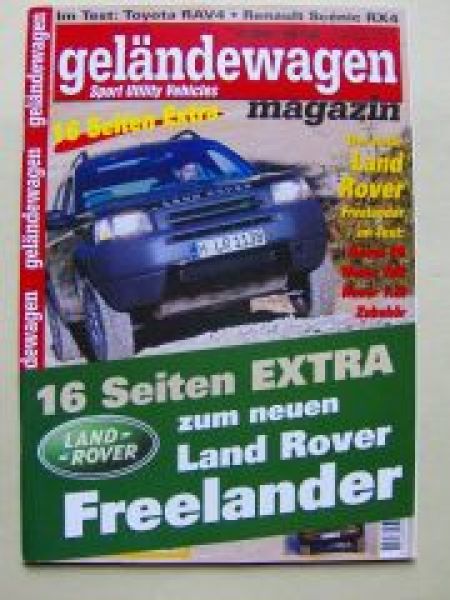 geländewagen magazin 12/2000 Freelander,Scènic RX4,RAV4