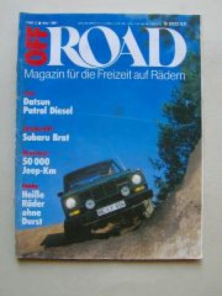 Off Road 5/1981 Datsun Patrol Diesel, Subaru Brat, Jeep Dauertes