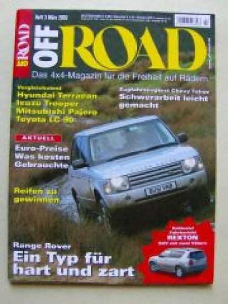 Off Road 3/2002 Hyundai Terracan, Isuzu Trooper, Toyota LC90