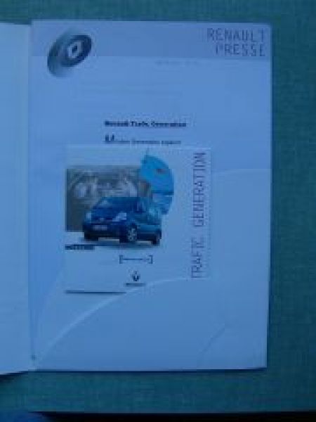 Renault Traffic Generation 2004 Pressemappe +CD