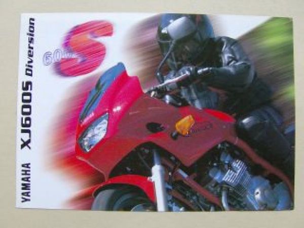 Yamaha XJ600S Diversion Prospekt 1996 Rarität