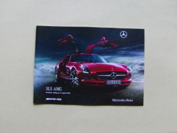 Mercedes Benz Preisliste SLS AMG BR197 August 2010 NEU