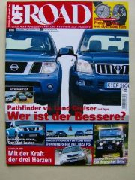 Off Road 8/2005 Pathfinder vs.LandCruiser,Navara Pick-Up