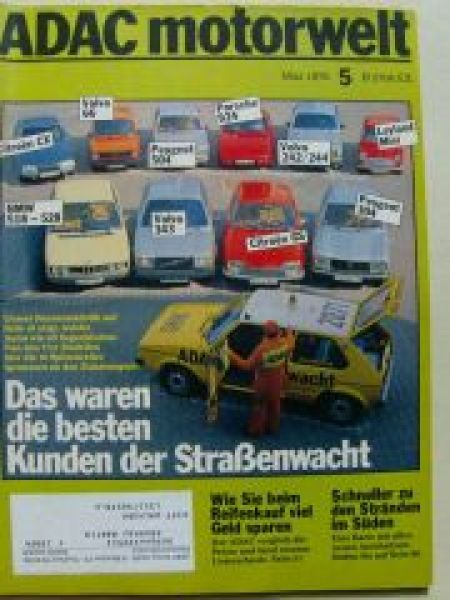 ADAC motorwelt Mai 1978 Volvo 66, BMW 518-528 E12,Mini
