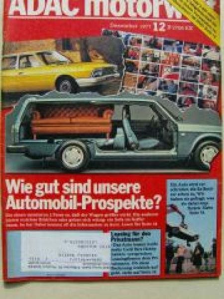 ADAC motorwelt Dezember 1977