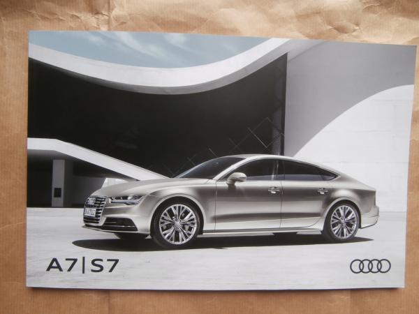 Audi A7 +S7 (Typ 4G) 3.0tdi ultra quattro +competition +4.0tfsi Prospekt April 2016 NEU