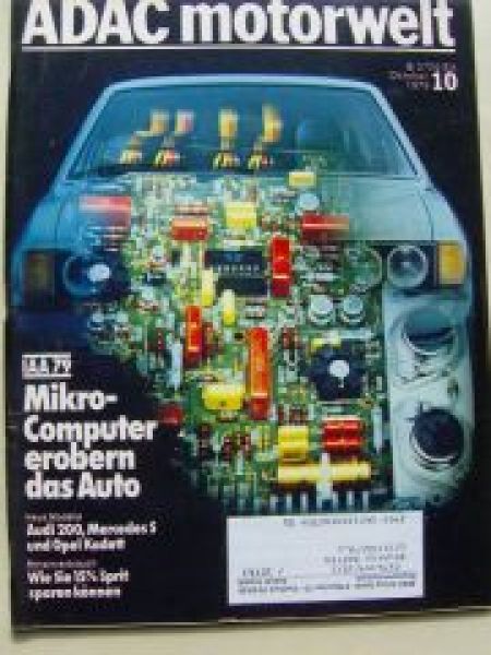 ADAC motorwelt Oktober 1979 Audi 200 5T,Elko-Diesel,W126