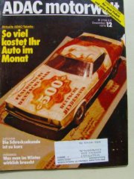 ADAC motorwelt Dezember 1979 Fiat 132i, Mercedes W126