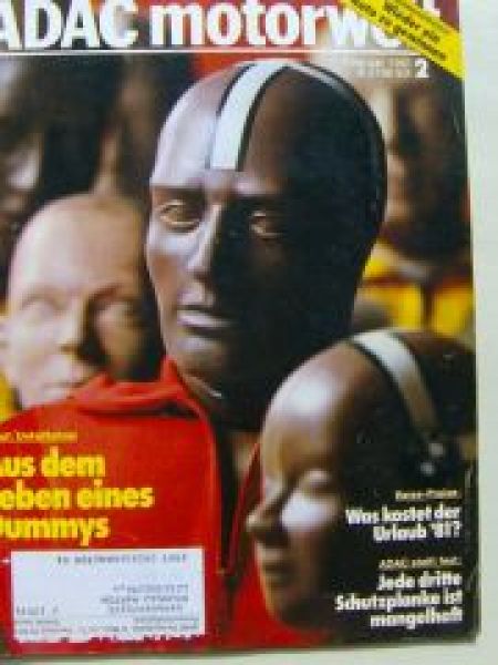 ADAC motorwelt Februar 1981 Mazda 323, Alfa Romeo GTV 6-2.5