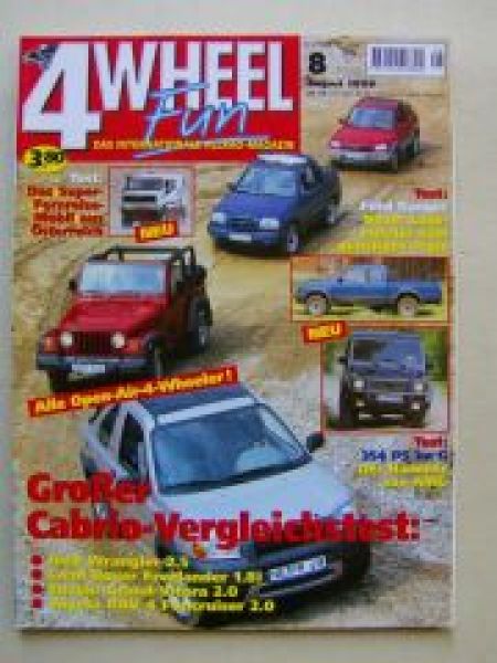 4 Wheel Fun 8/1999 Wrangler 2.5,Freelander 1.8i,Grand Vitara 2.0