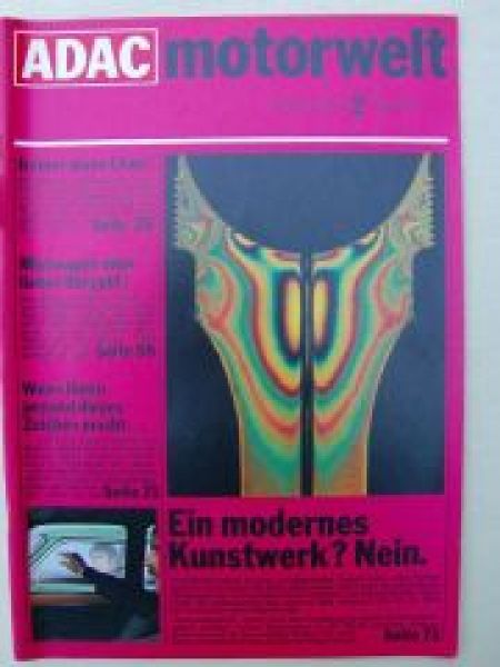 ADAC motorwelt Februar 1973 Opel Commodore GS/E