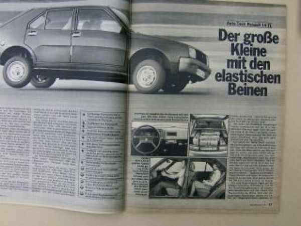 ADAC motorwelt April 1977 Renault 14 TL, Fiat 128, Ford Escort