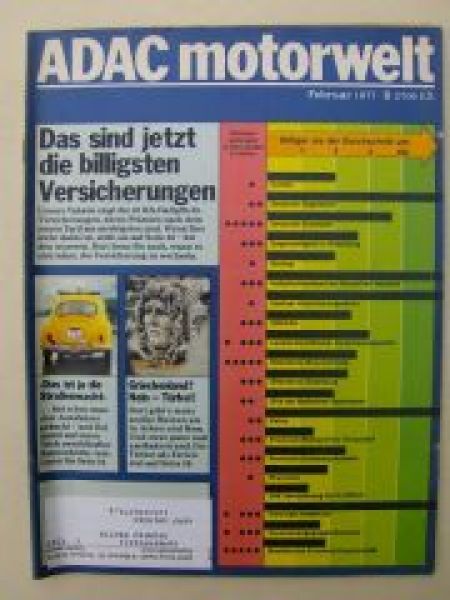 ADAC motorwelt Februar 1977 Renault 5 GTL