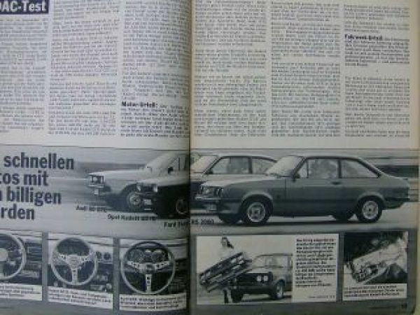 ADAC motorwelt Juli 1976 Vergleich Opel Kadett GT/E gegen