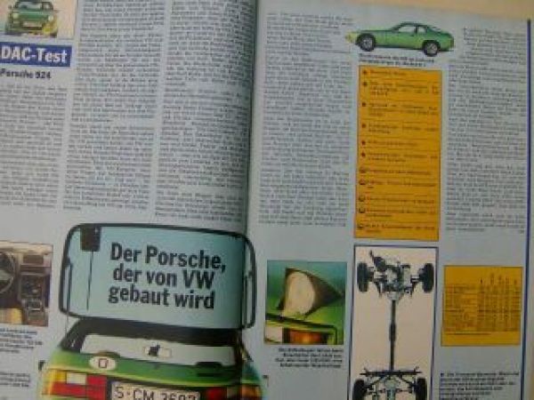 ADAC motorwelt April 1976 Porsche 924
