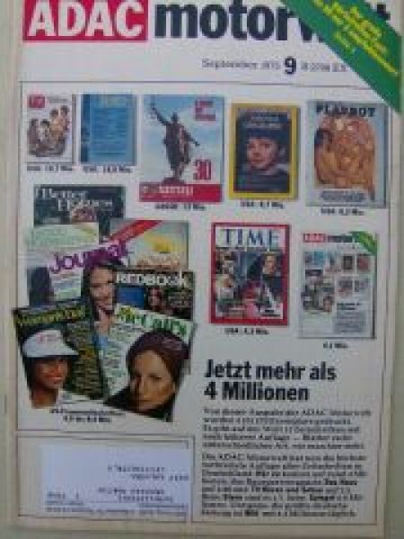 ADAC motorwelt September 1975 BMW 316 E21, 520i E12