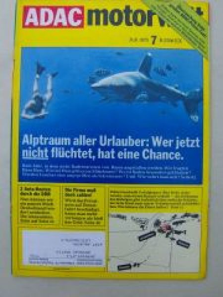 ADAC motorwelt Juli 1975 Praxistest Audi 80, Ascona, Citroen GS