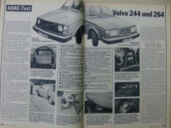 ADAC motorwelt  Dezember 1974 Volvo 244 264