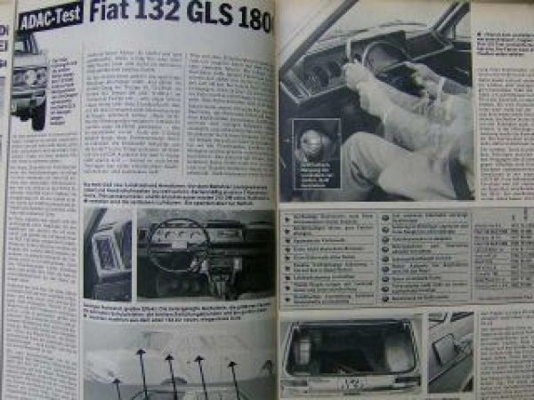 ADAC motorwelt November 1974 Fiat 132GLS