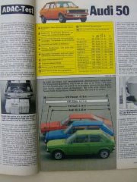 ADAC motorwelt Oktober 1974 Audi 50, ABS
