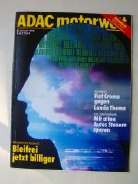 ADAC motorwelt Januar 1986 Fiat Croma vs. Lancia Thema