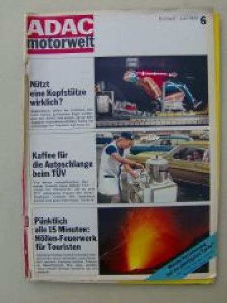 ADAC motorwelt Juni 1970 Fiat 125, Ford 17M, Opel Rekord